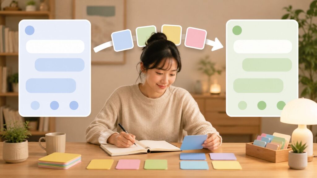 ChatGPTで分岐できない時に要約して新チャットへ移す作業イメージ