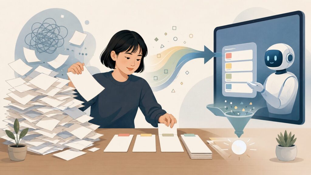 ChatGPTの長文プロンプトから必要な情報だけを整理する方法