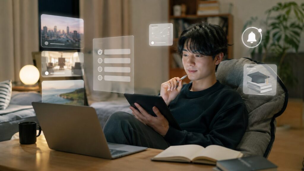 ChatGPTのタスクをニュース収集や仕事、学習に活用する日本人男性