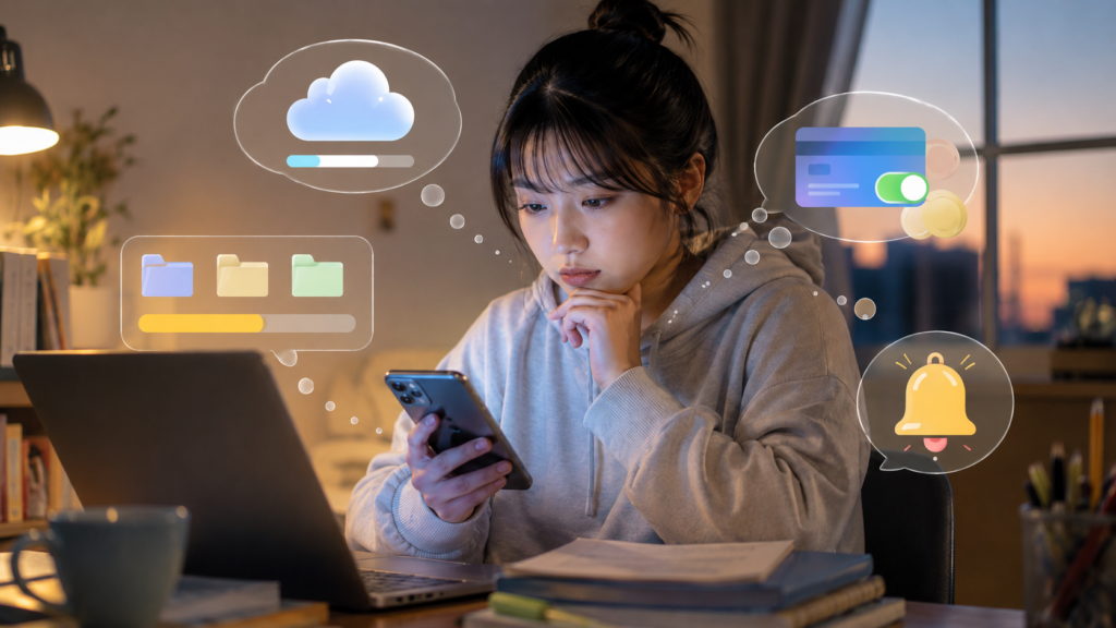 Google Oneの契約と学生無料の注意点を確認する日本人大学生