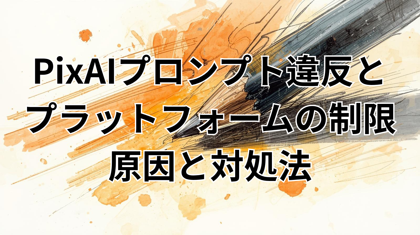 PixAIプロンプト違反とプラットフォームの制限｜原因と対処法