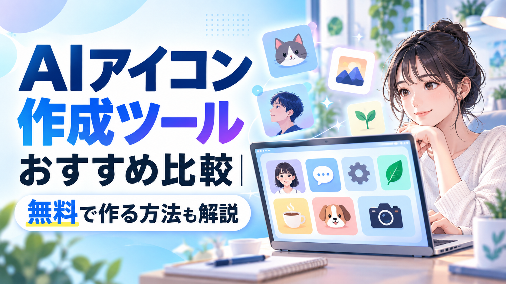 AIアイコン作成ツールおすすめ比較｜無料で作る方法も解説